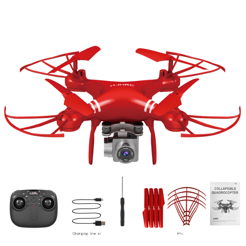 Drone HJ14W Quadcopter com câmera 1080P HD Headless – capturas e filmagens aéreas em HD, WIFI + Bateria reserva