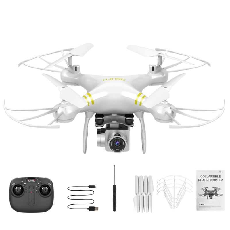 Drone HJ14W Quadcopter com câmera 1080P HD Headless – capturas e filmagens aéreas em HD, WIFI + Bateria reserva