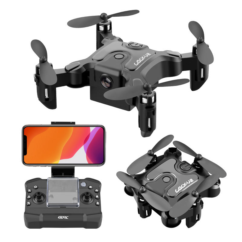 Drone dobrável 4k – Mini drone V2 RC capturas e filmagens  aéreas em HD, WIFI + Bateria reserva